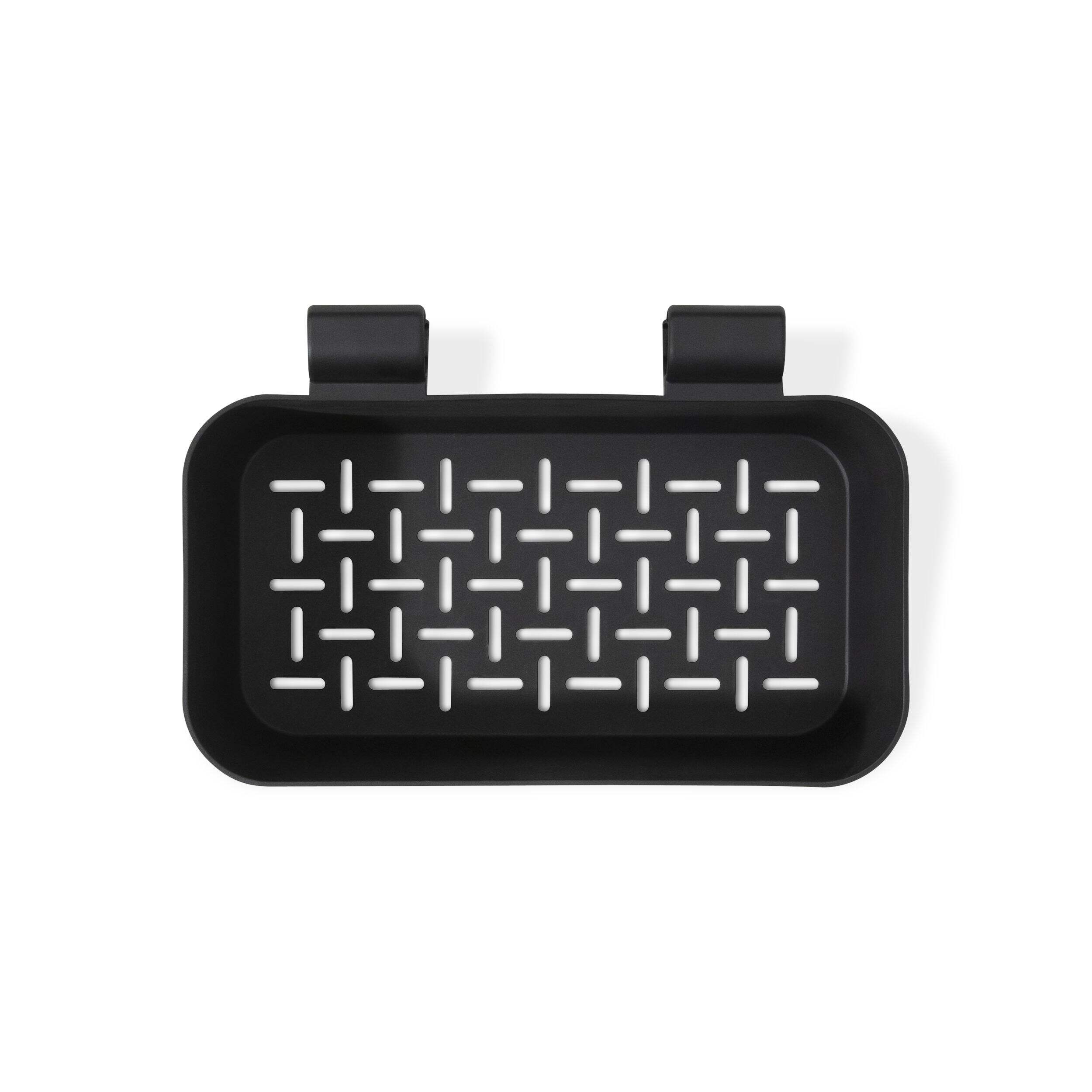 Weber Works Snap On Condiment Holder, Black Overhead_Flat