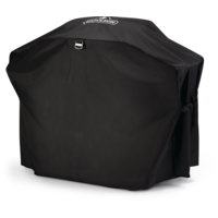 Housse de barbecue de qualité supérieure Napoleon pour TravelQ 285X et PRO285X avec chariot à ciseaux, étanche et résistant aux rayons UV avec boucles de suspension Front_Angled_Left