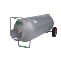 Flame King Propane 100-lb LP Gas Tank with Cart Overhead_Plunge