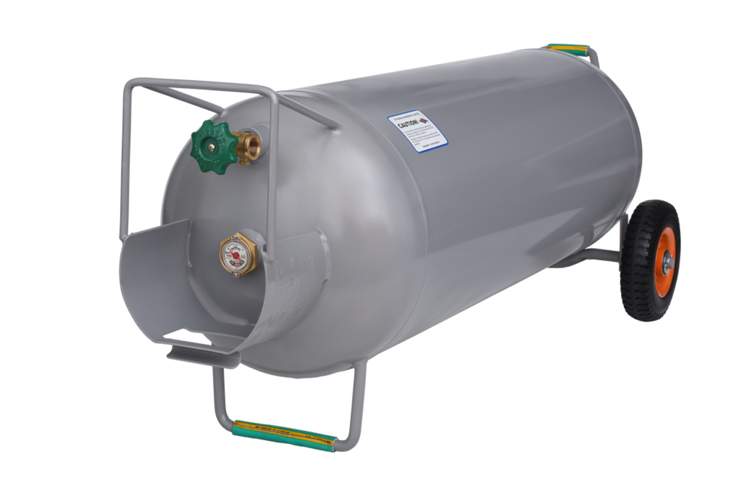 Flame King Propane 100-lb LP Gas Tank with Cart Overhead_Plunge