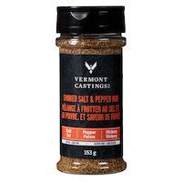 Épices à frotter Vermont Castings, sel et poivre fumés, 153 g Front_Flat
