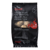 Master Chef Natural Woven Wood Firestarter,For Grills, Fireplaces, Woodstoves & Campfires, 18-pk Front_Flat