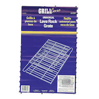 Universal Fit Extendable BBQ Grate For Lava Rock, Charcoal & Ceramic Briquettes Front_Flat
