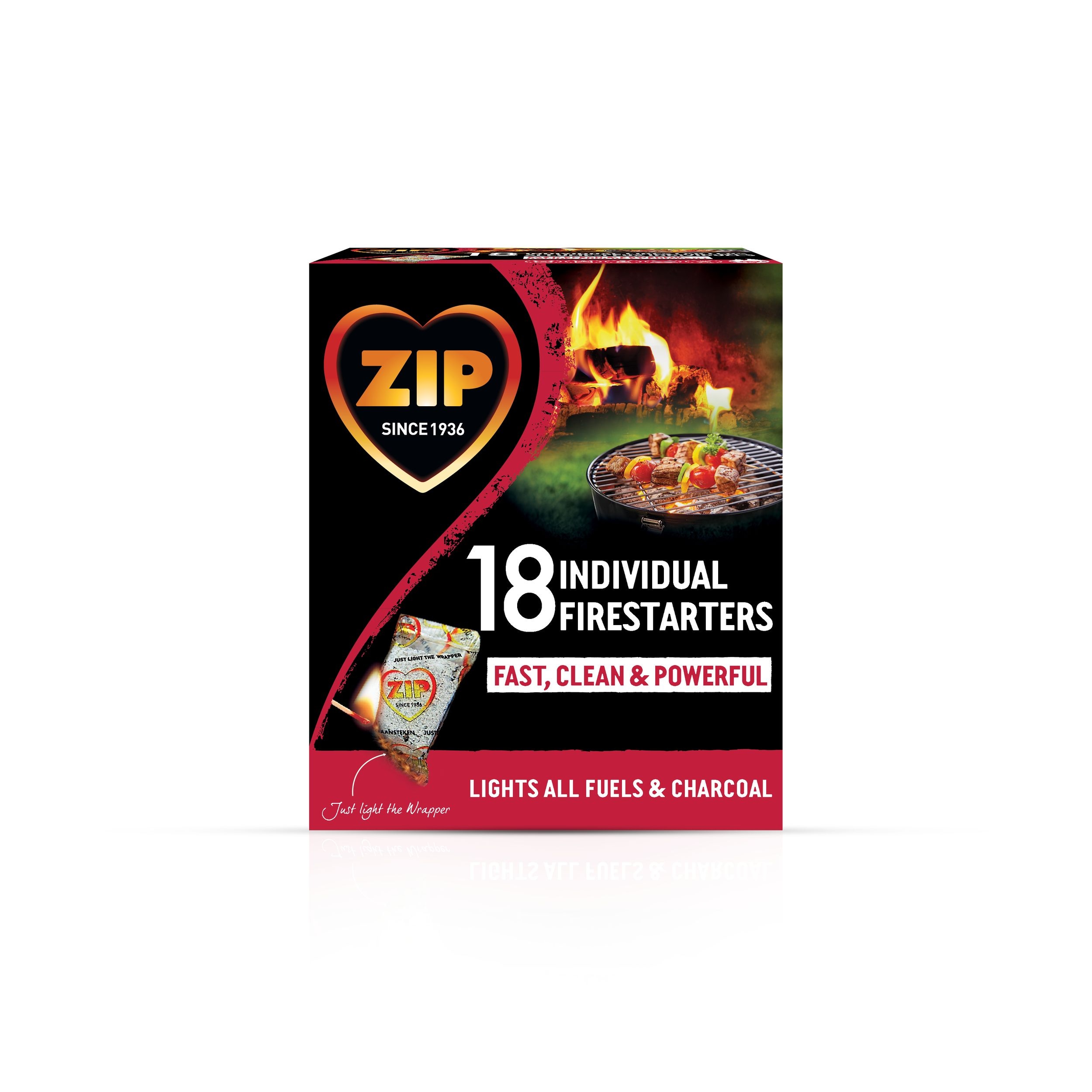 Zip Individually WrappedFastLighting Firestarter Cubes with a 15