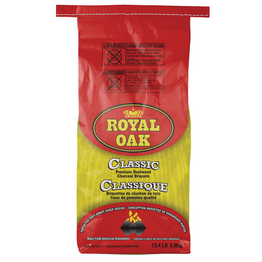 Royal Oak Classic Premium Hardwood Charcoal Briquets 15.4 LB Canadian
