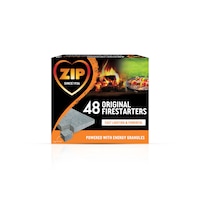 Zip Original Fast-Lighting Solid Firestarter Cubes, 13-Minute Burn Time, 48-Pk
