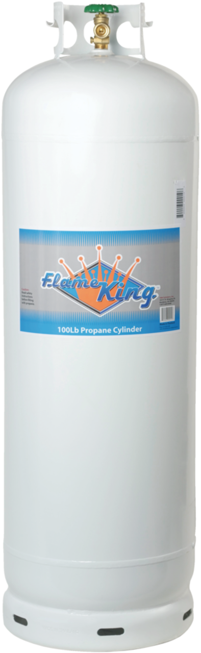 Flame King Empty Propane Gas Cylinder Tank with Solid Brass Valves