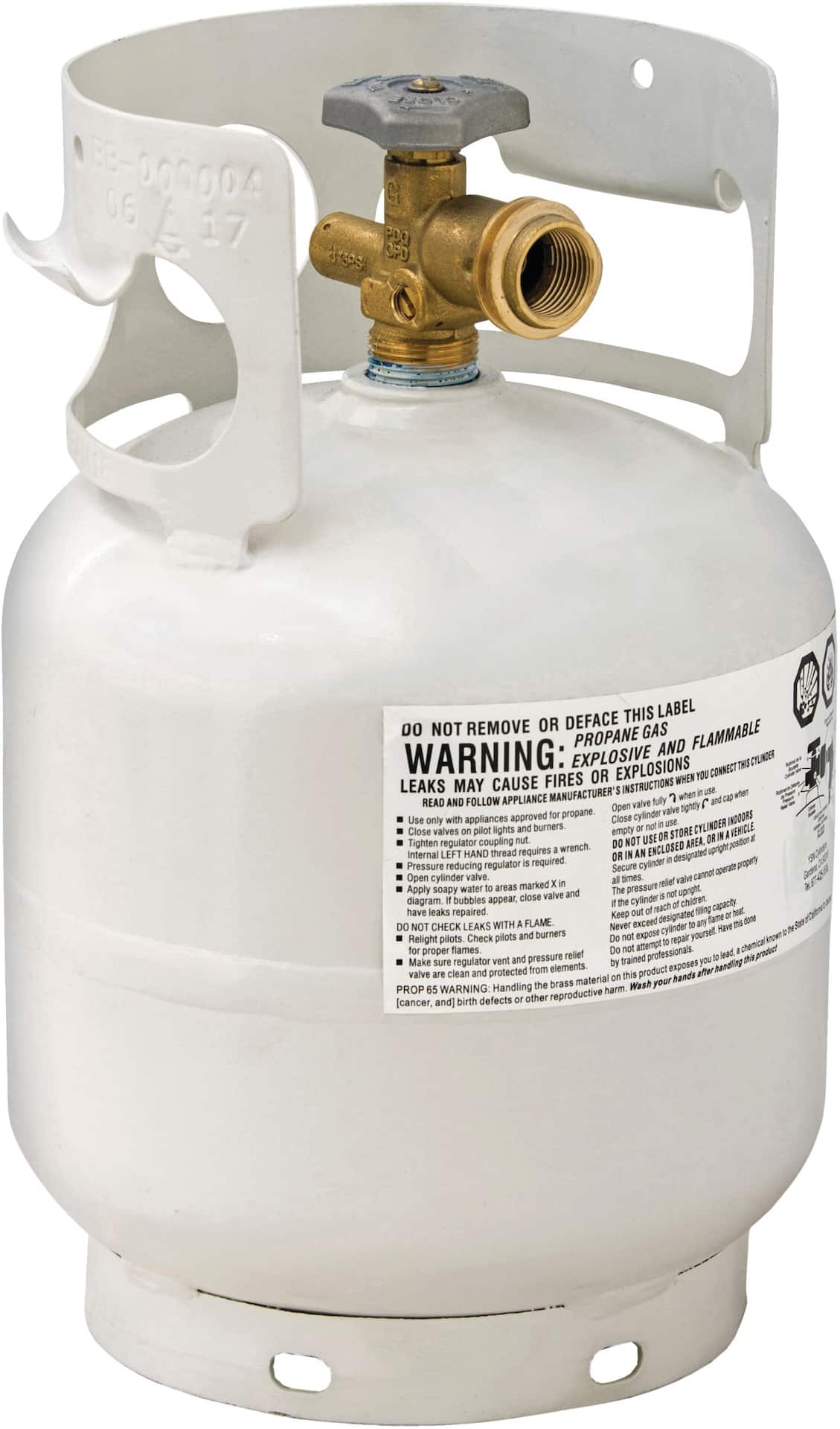 Flame King 11 Lb Empty Propane Tank LP Cylinder Squatty with Type