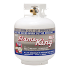 Flame King Empty OPD Propane Gas BBQ Cylinder Tank with Built-In