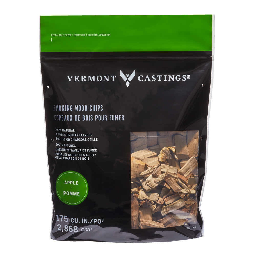 Vermont Castings Apple Flavoured 100 Natural Smoking Wood Chips, 2Lb