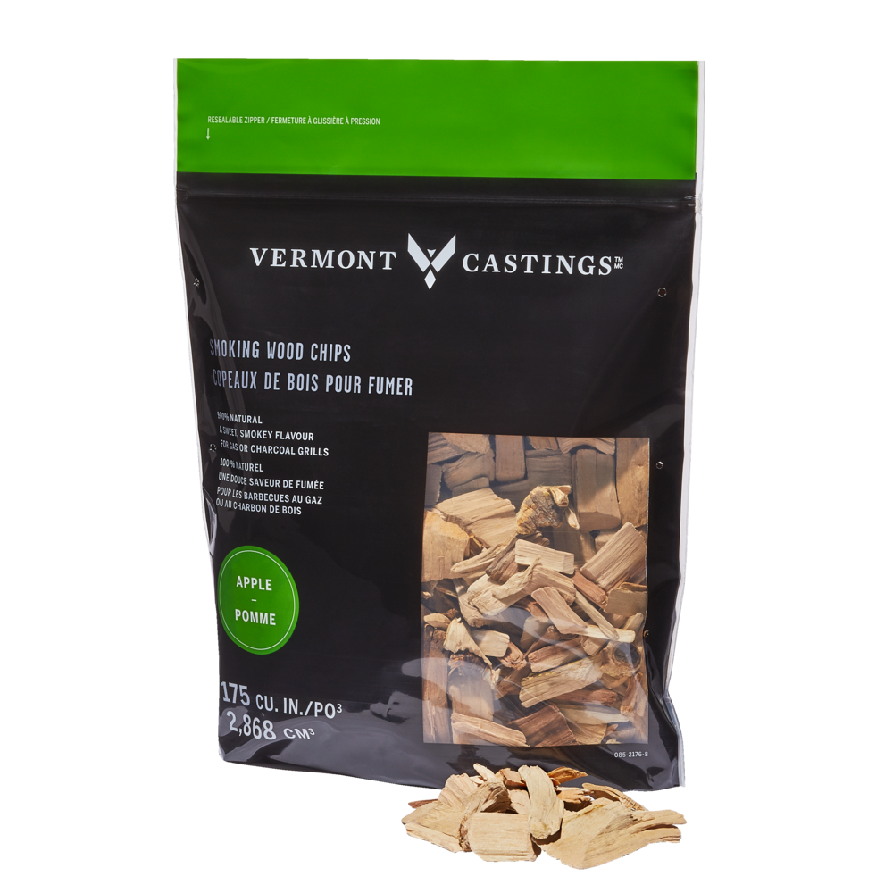 Vermont Castings Apple Flavoured 100 Natural Smoking Wood Chips, 2Lb