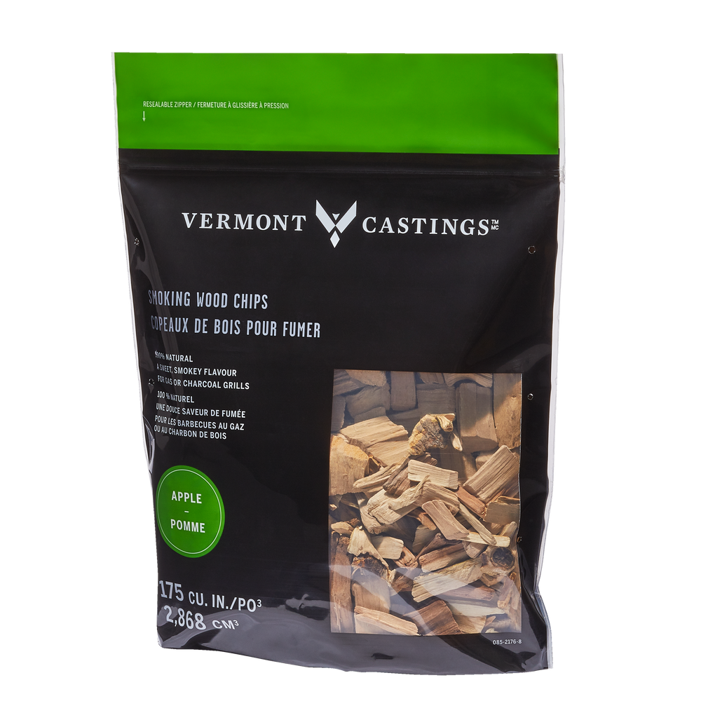 Vermont Castings Apple Flavoured 100 Natural Smoking Wood Chips, 2Lb