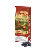 Beaver Premium Canadian Hardwood Lump Charcoal, 15.4 lb Front_Angled_Left
