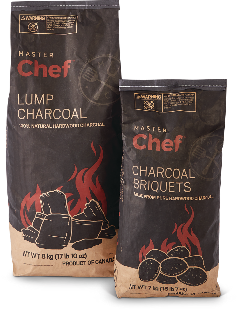 MASTER Chef Premium 100 Natural Hardwood Charcoal Briquettes For BBQ