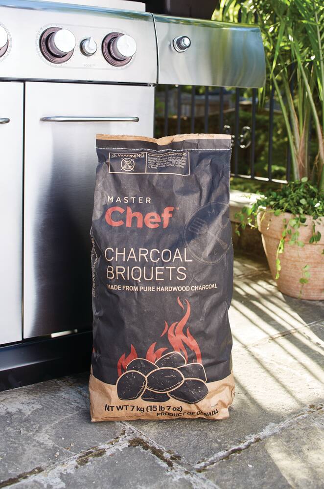 MASTER Chef Premium 100% Natural Hardwood Charcoal Briquettes For BBQ  Grilling, 7-Kg