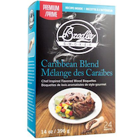 Bradley Smoker Premium Caribbean Blend Smoking Pure Wood Chip Bisquettes, 24-Pack