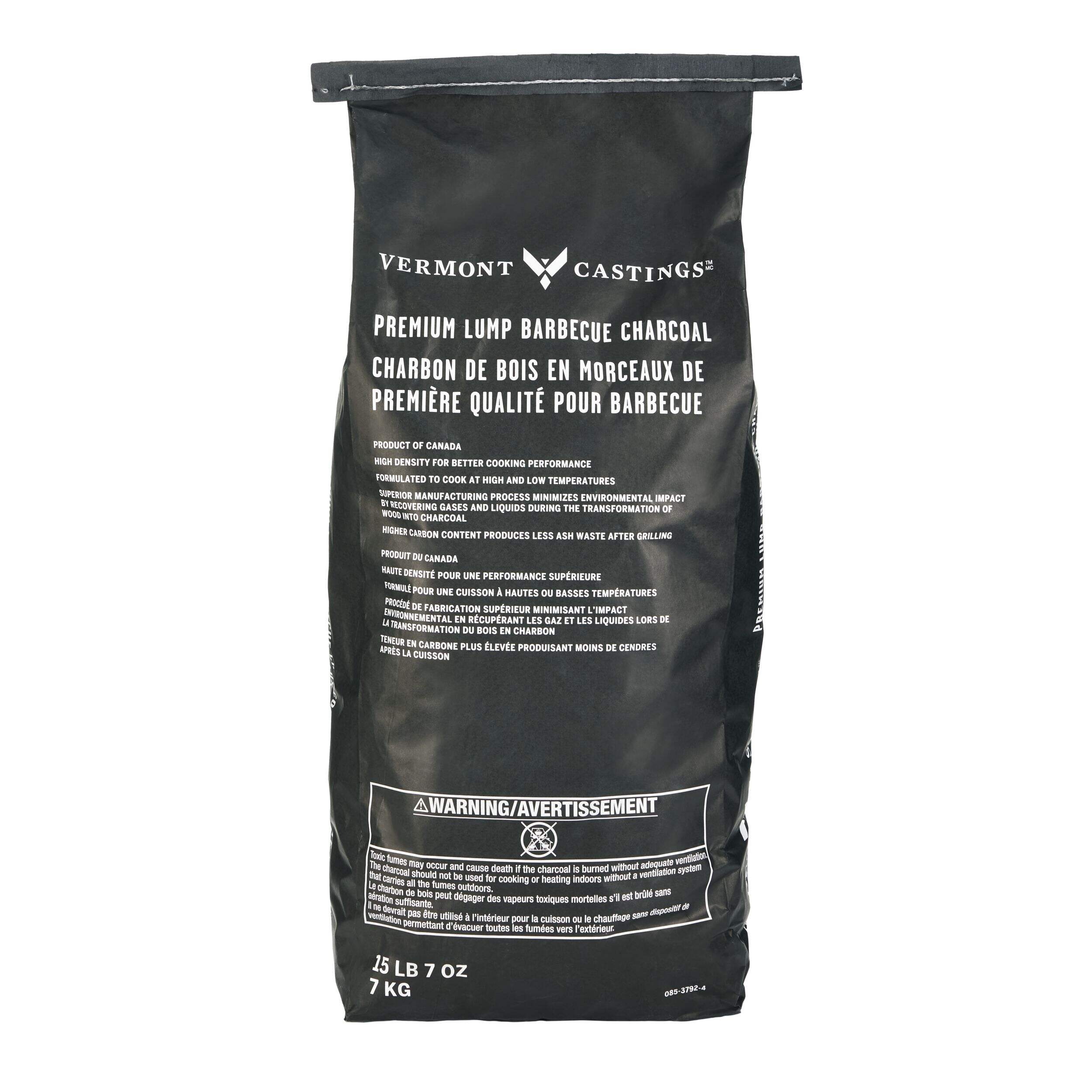 Vermont Castings Premium High Density Lump Charcoal For BBQ Grilling, 7-Kg Front_Flat