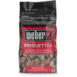 Weber 100% Natural Hardwood Charcoal Briquettes For BBQ Grilling In Resealable Bag 20-Lb Front_Flat