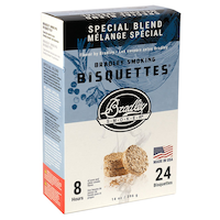 Bradley Smoker Wood Bisquettes, Special Blend, 24-pk Front_Three_Fourths_Angled_Right