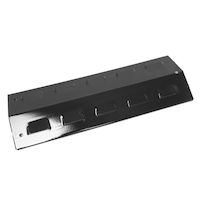 MASTER Chef Porcelain Coated BBQ Heat Plate Shield, 19 7/10 x 7 x 2 2/5-in Overhead_Plunge