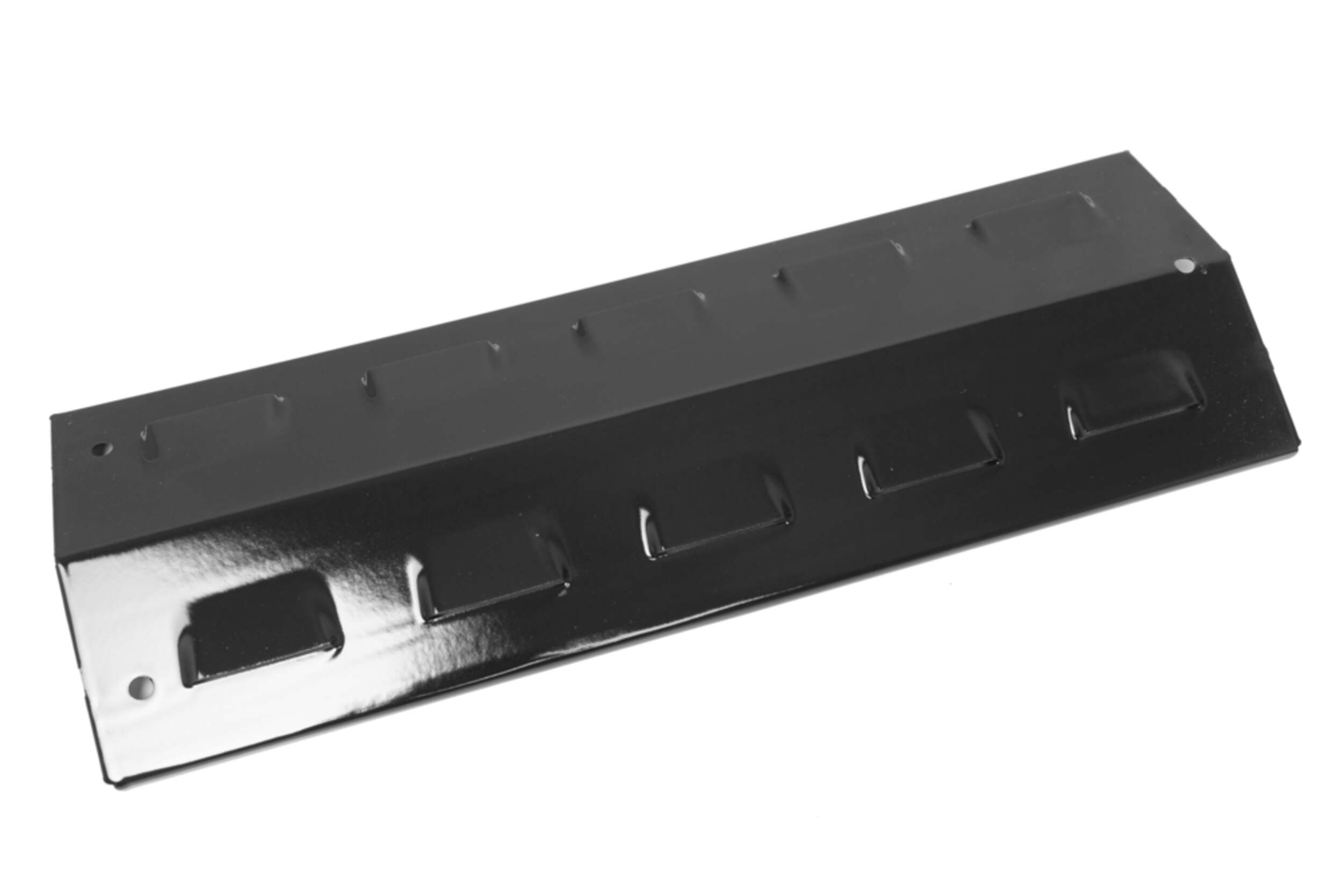 MASTER Chef Porcelain Coated BBQ Heat Plate Shield, 19 7/10 x 7 x 2 2/5-in Overhead_Plunge
