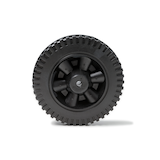 MASTER Chef Black Plastic BBQ Wheel Front_Flat