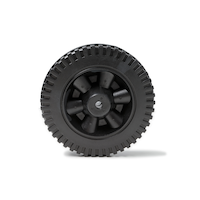 MASTER Chef Black Plastic BBQ Wheel Front_Flat