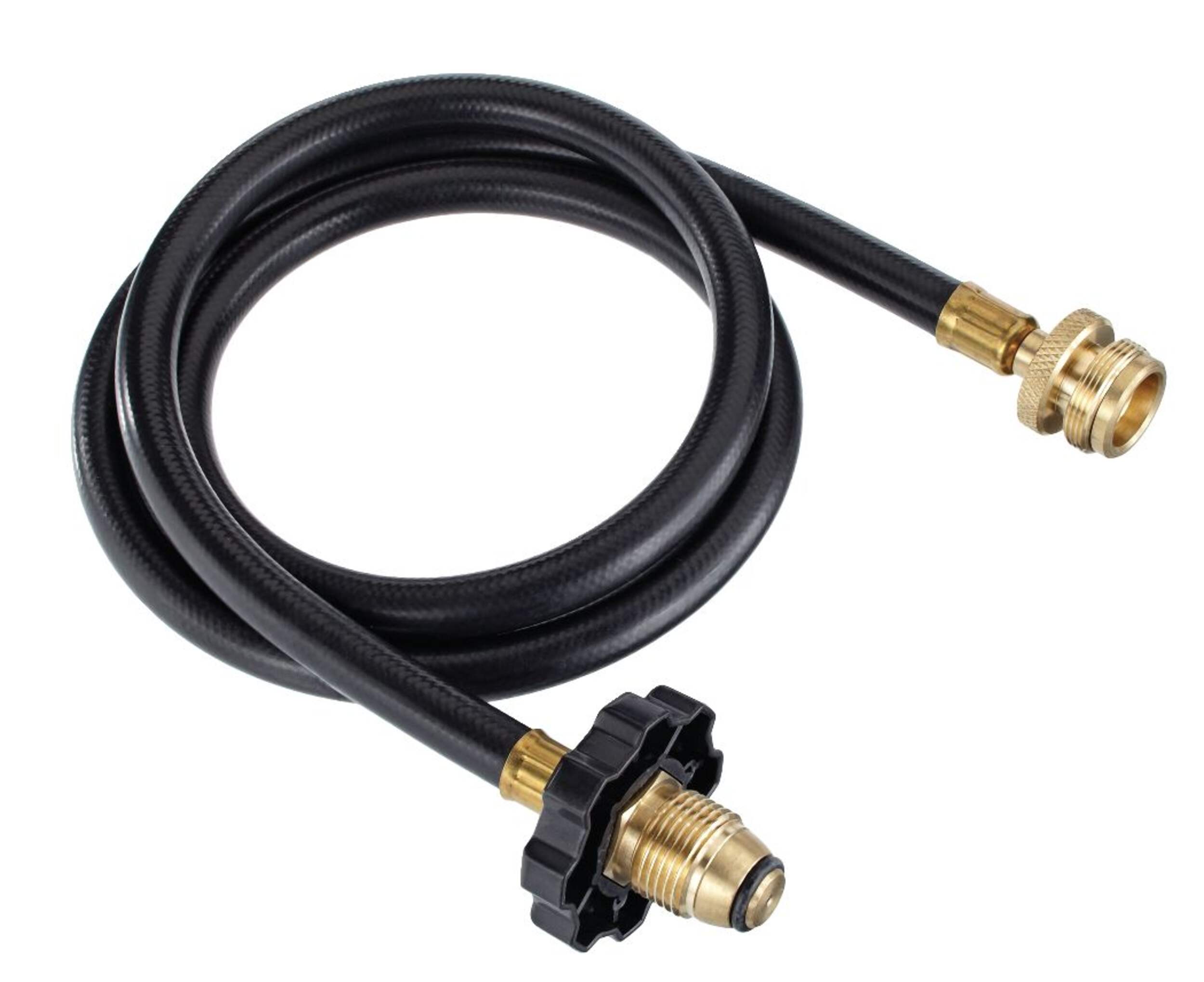 Master Chef Universal Fit Propane BBQ Hose & Adapter, 4-ft Overhead_Plunge