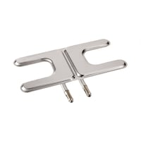 Universal Fit Stainless Steel BBQ H Burner Replacement, Small, 15-3/4 x 8-in Overhead_Plunge