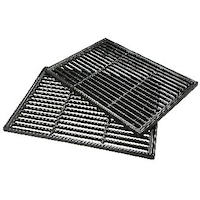Centro Replacement Porcelain Coated Cast Iron BBQ Cooking Grate, 2-pk, 16 1/2 x 12 1/4-in Composite_or_Mixed