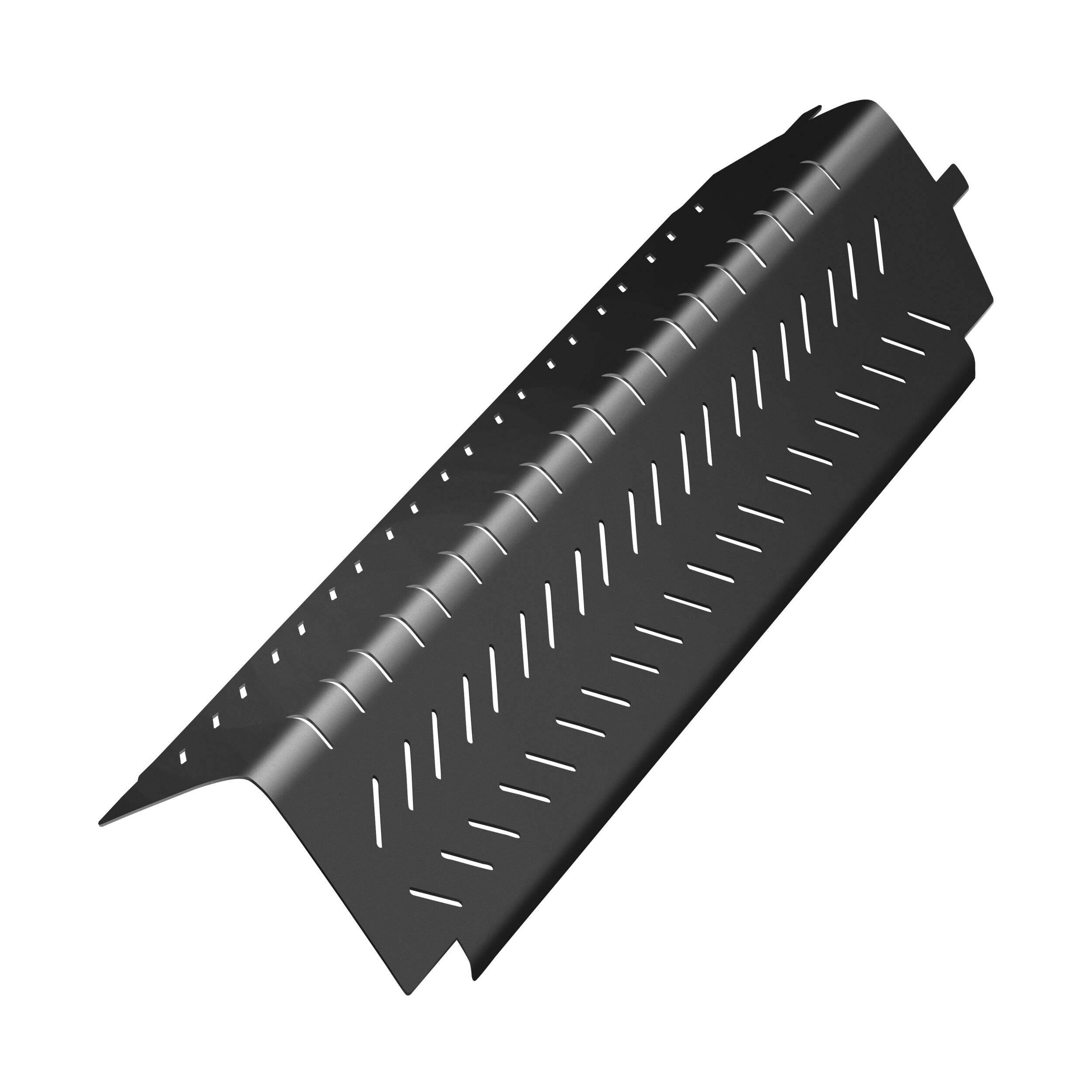 Centro Replacement Porcelain Coated Steel 4-Burner BBQ Flame Tamer, 17 1/8 x 5½-in Front_Three_Fourths_Angled_Left