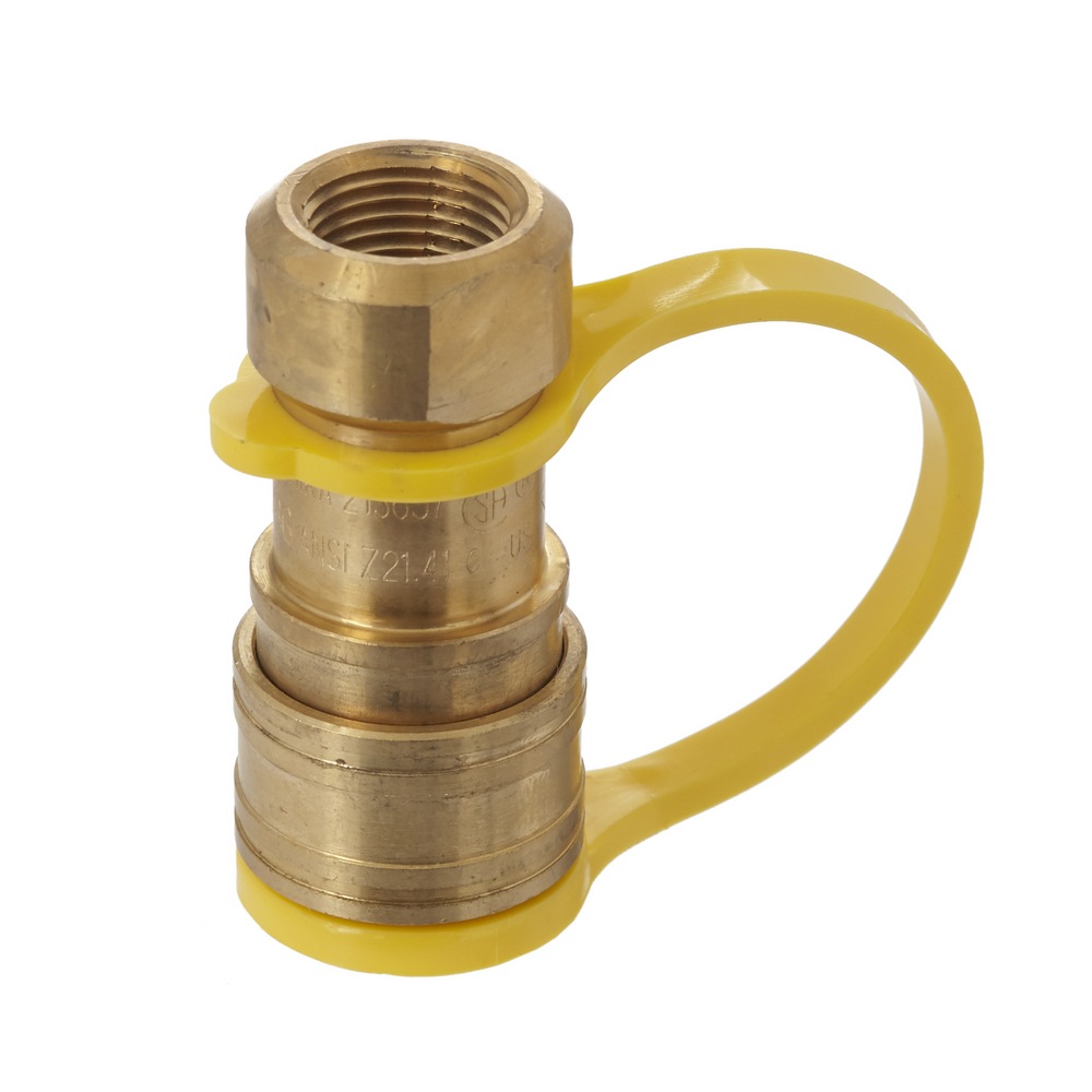 MASTER Chef Natural Gas BBQ Quick Connect Brass Hose Connection, 3/8in