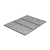 MASTER Chef Exact Fit Porcelain Cast Iron BBQ Cooking Grate, E Series, 18 7/18 x 12 ½-in Front_Angled_Right