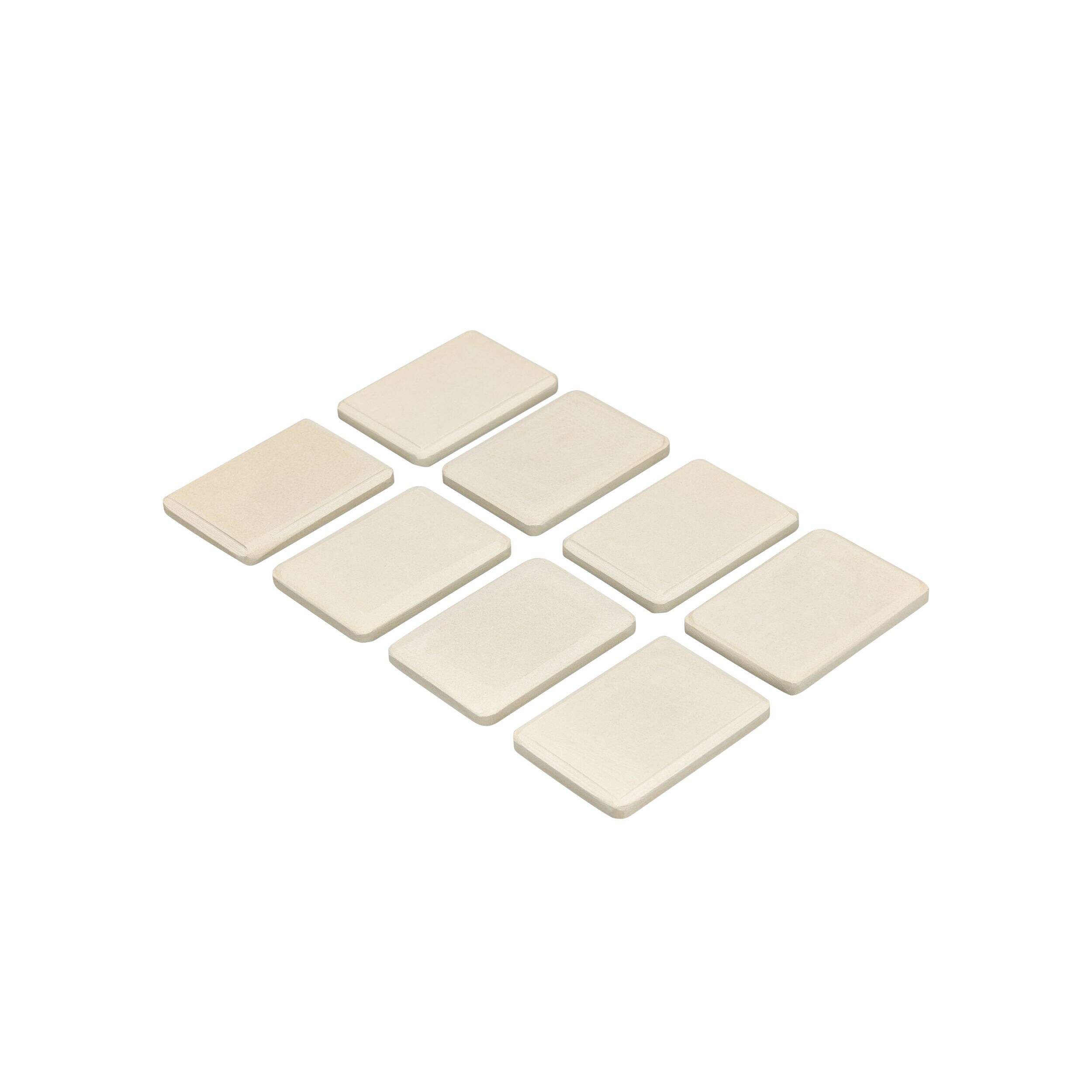Cuisinart® Replacement BBQ Ceramic Stones, 8-pk, 2 9/10 x 2 1/10-in Front_Angled_Left