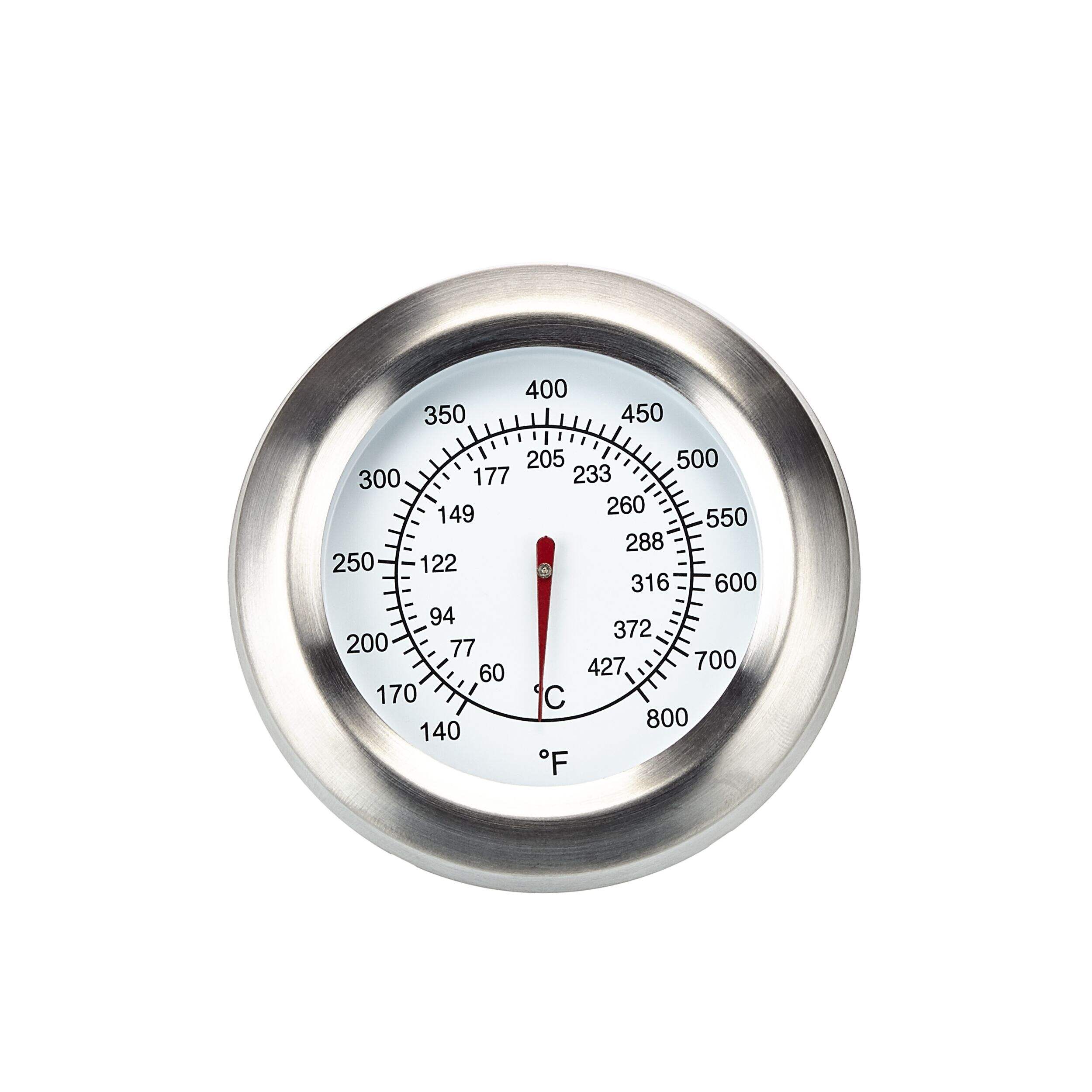 Universal Fit BBQ Temperature Gauge, 3 1/2 x 3 1/2 x 2 1/5-in Front_Flat