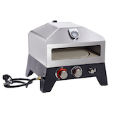 Vida By PADERNO 12-in Tabletop Single Burner Gas Pizza Oven, Portable Front_Angled_Right