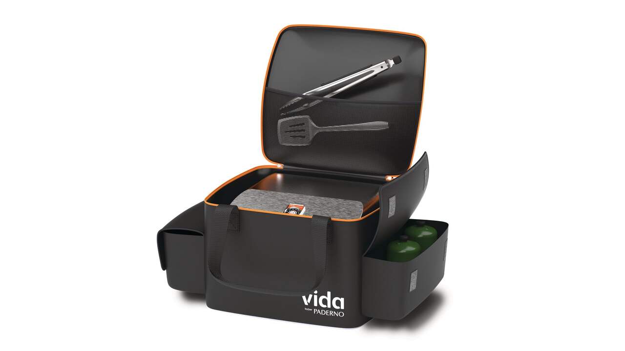 Vida By PADERNO Portable 2-Burner Propane Gas BBQ Grill & Smoker with a  Carry Bag