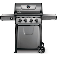 Napoleon Rebel 4 Propane Gas BBQ Grill with 4 Burners, Graphite Grey