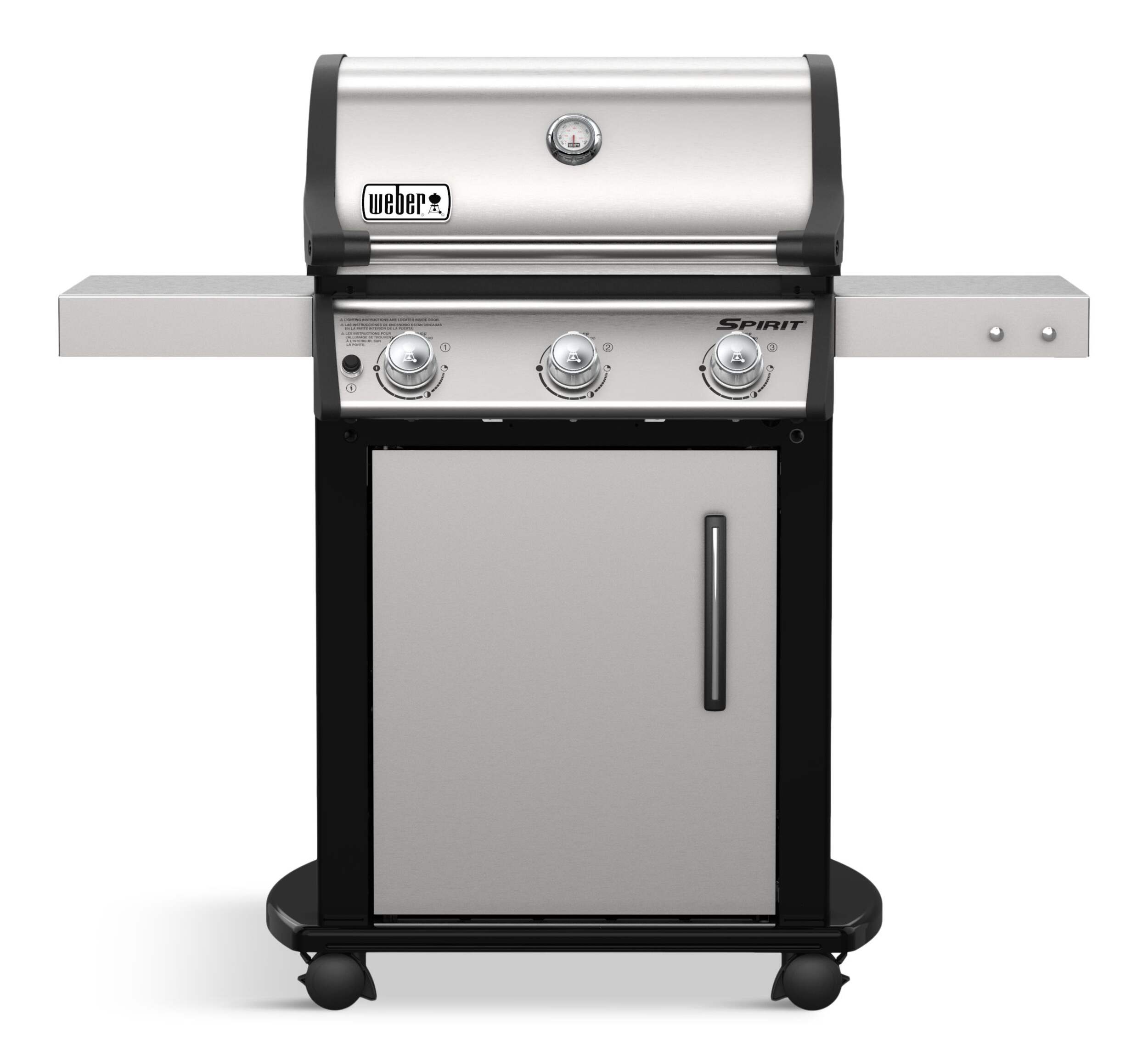 Weber Spirit S-315 3-Burner Propane Gas BBQ Grill Front_Flat
