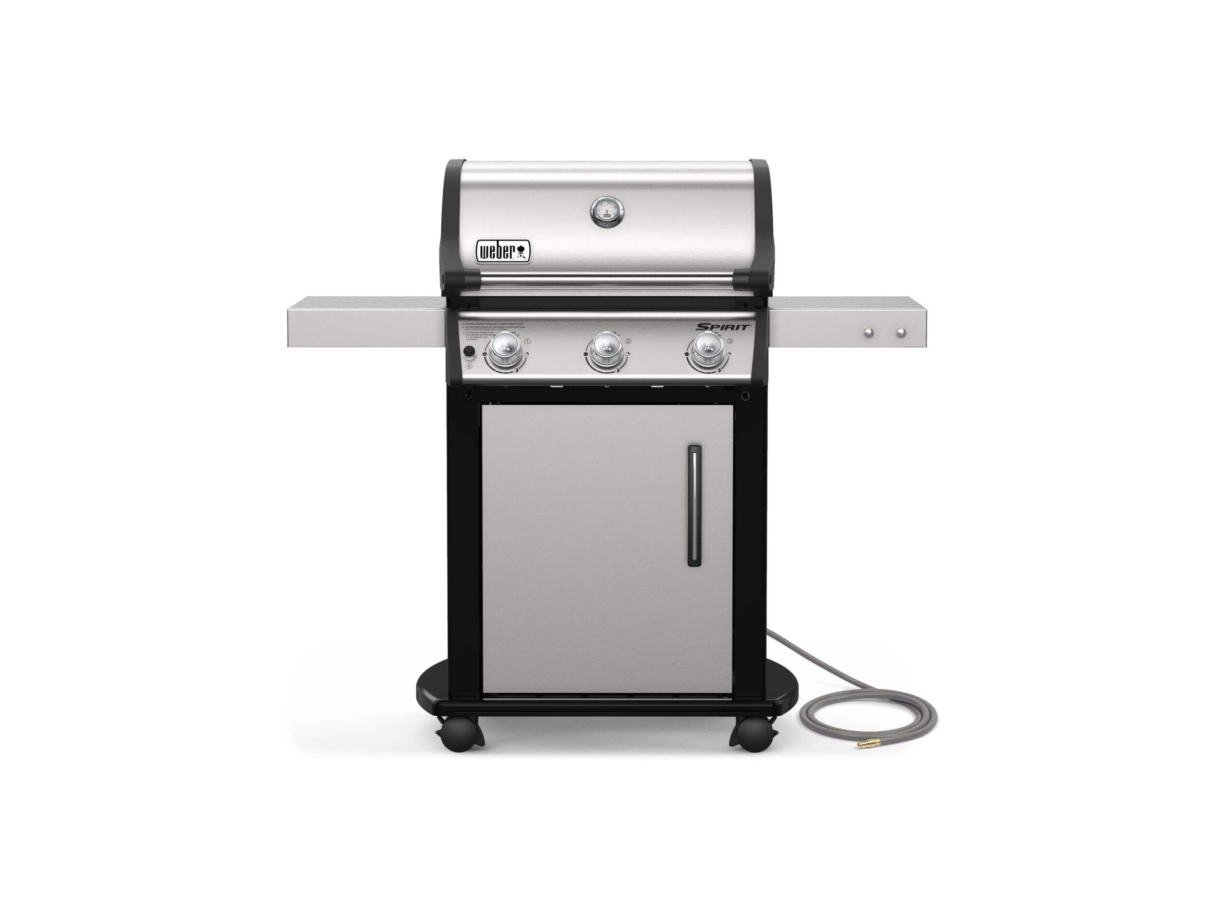 Weber Spirit S-315 3-Burner Natural Gas BBQ Grill Front_Flat
