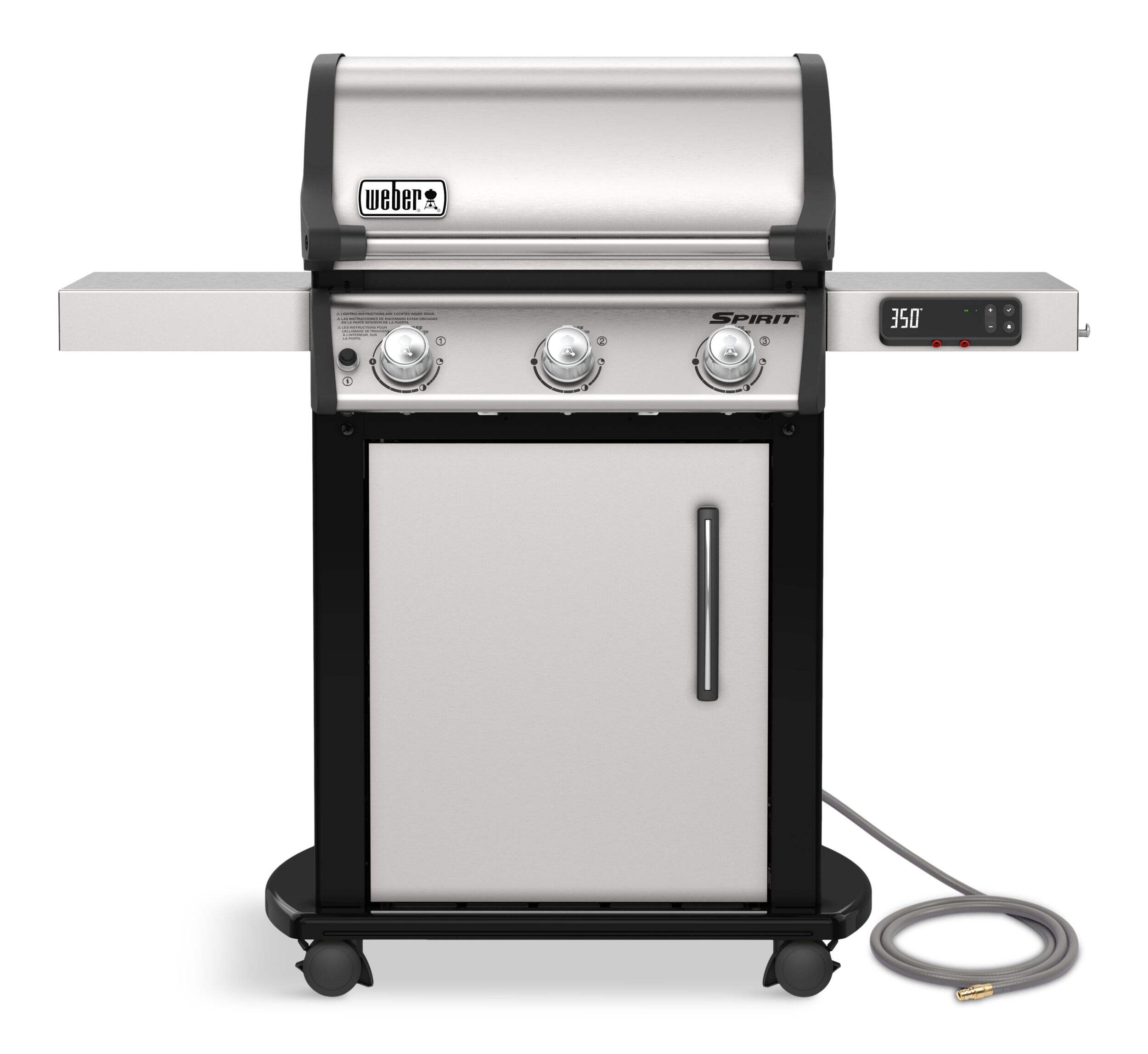 Weber Spirit SX-315 3-Burner Natural Gas Smart BBQ Grill with Wi-Fi & Digital Control Front_Flat