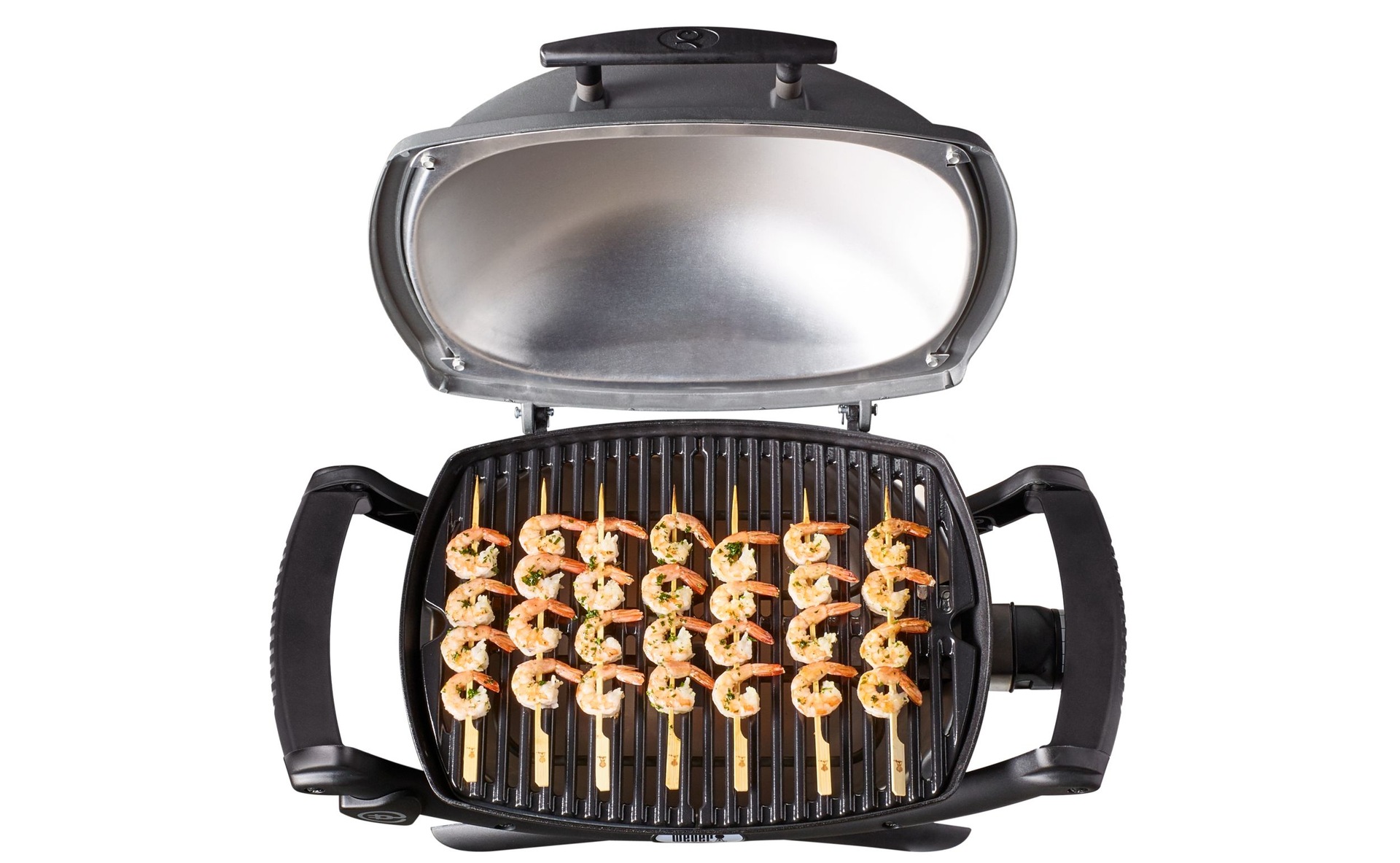 Weber Q 1400 Portable Single Burner Electric BBQ Grill with