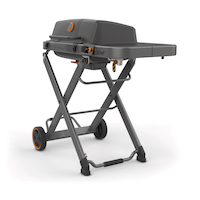 MASTER Chef Grill Turismo™ Portable Gas BBQ with Foldable Cart Front_Three_Fourths_Angled_Left