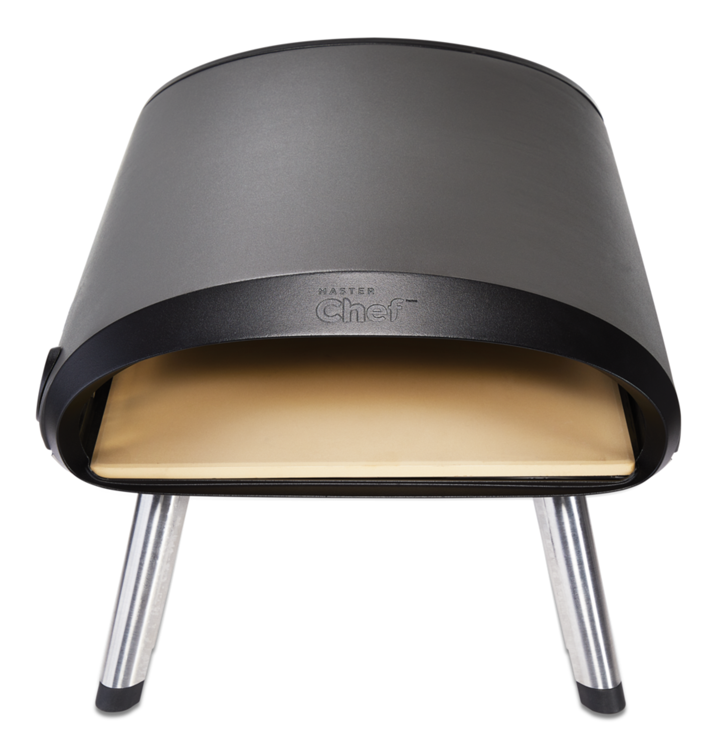 MASTER Chef Tabletop Propane Gas Outdoor Pizza Oven with Cover, 12-in Front_Elevated