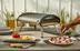 Vida by PADERNO Stainless Steel Pizza Rocker Knife with Protective Sheath Front_Three_Fourths_Angled_Right