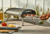 Vida by PADERNO Stainless Steel Pizza Rocker Knife with Protective Sheath Front_Angled_Right