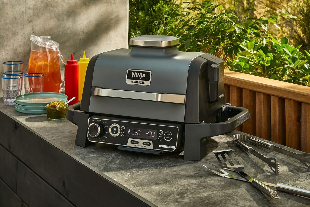Ninja Woodfire Electric Outdoor Grill, Smoker, & Griddle