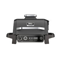 Ninja Woodfire™ 7-in-1 Single-Burner Outdoor Electric Grill & Smoker with Handles, Black