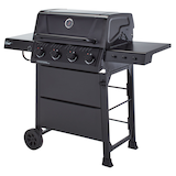 MASTER Chef Discover 4-Burner Propane Gas BBQ with Push-Button Ignition Front_Three_Fourths_Angled_Left
