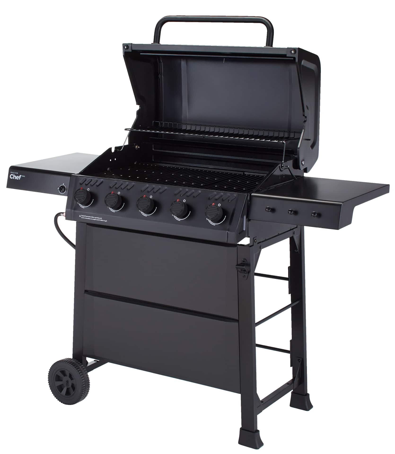 MASTER Chef Discover 5 Burner Propane Gas BBQ with Push Button Ignition Canadian Tire